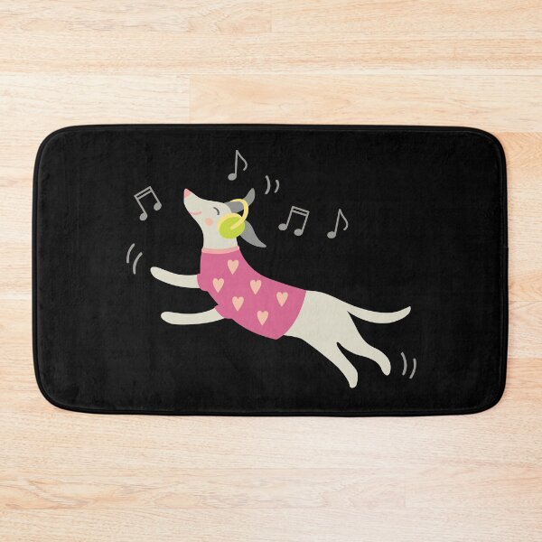 Item preview, Music lover dancing dog with headphones  designed and sold by Darina Gulbina.