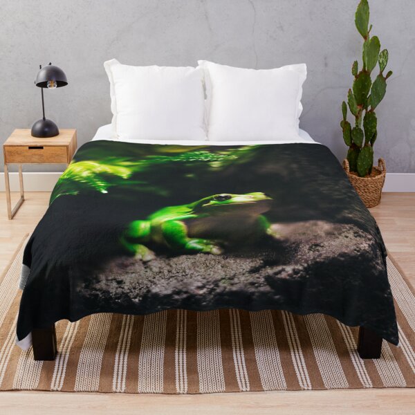 Item preview, Green Frog Sitting on Rock designed and sold by ONORMAL.