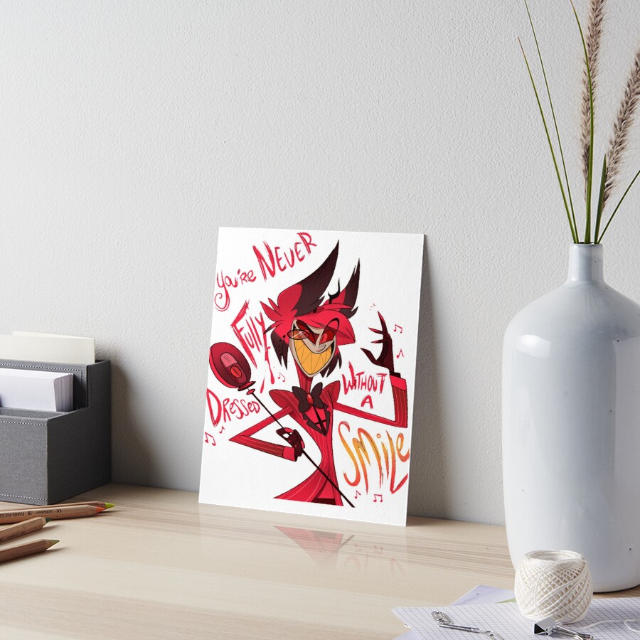 Alastor Hazbin Hotel Art Board Print For Sale By Animstickers Redbubble