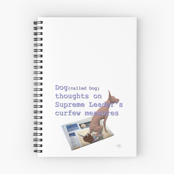 Item preview, Dog thoughts on curfew designed and sold by TradingMom.