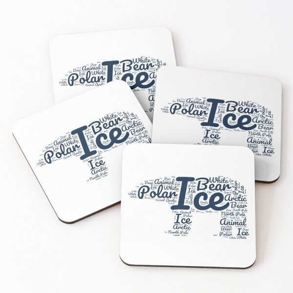 Item preview, Polar bear word cloud design  designed and sold by philbraxton.