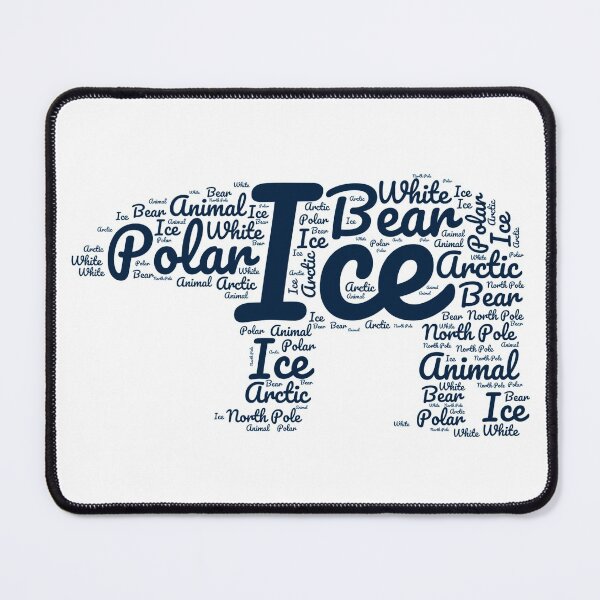 Item preview, Polar bear word cloud design  designed and sold by philbraxton.