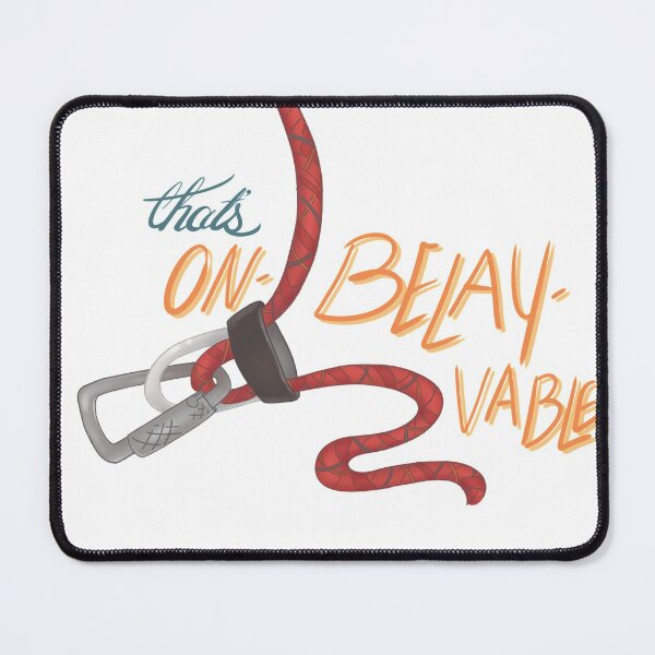 Item preview, "That's On Belay-vable" Pun - Ropes Course Series designed and sold by Clover-Bud.