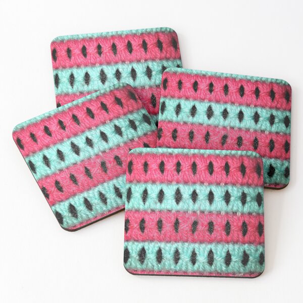 Item preview, Yarn Art (pink, turquoise, black) designed and sold by Scott and Mary Schneider art_photography.