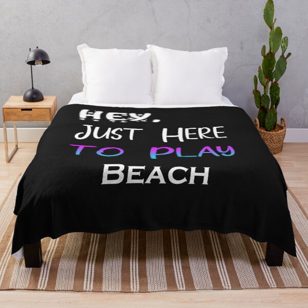 Item preview, Hey Just here to play Beach designed and sold by momshow.