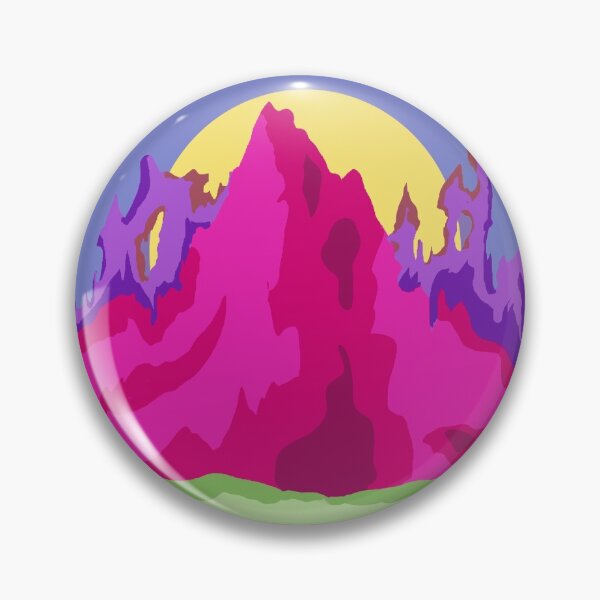 Item preview, Neon Mountain atop Lilypad designed and sold by JuniperusBee.