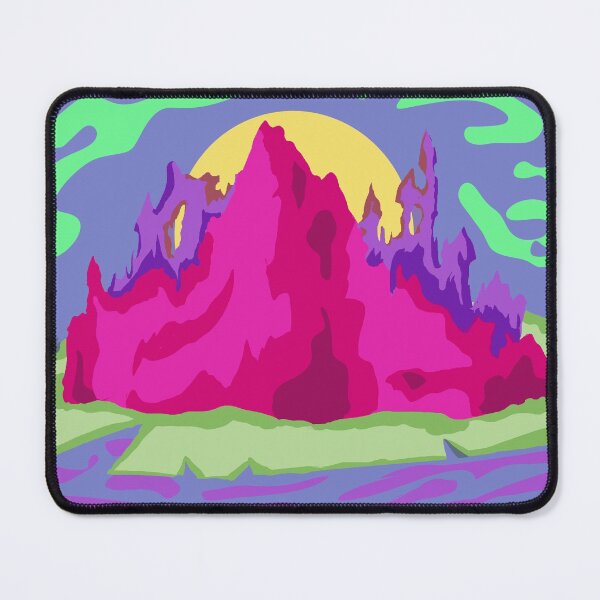 Item preview, Neon Mountain atop Lilypad designed and sold by JuniperusBee.