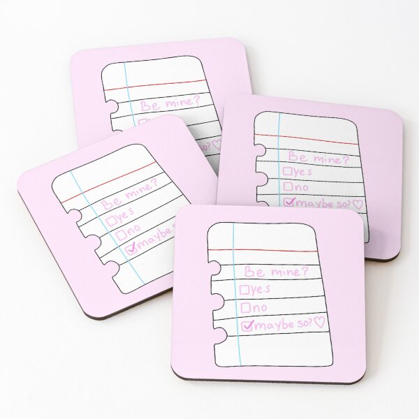 Item preview, Cute “Be mine?” Love Note on Notebook Paper with Check Marked “Maybe so?” Box, made by EndlessEmporium designed and sold by EndlessEmporium.