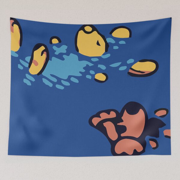 Item preview, Chicory Relax in Lagoon designed and sold by BunnyMomMtl.