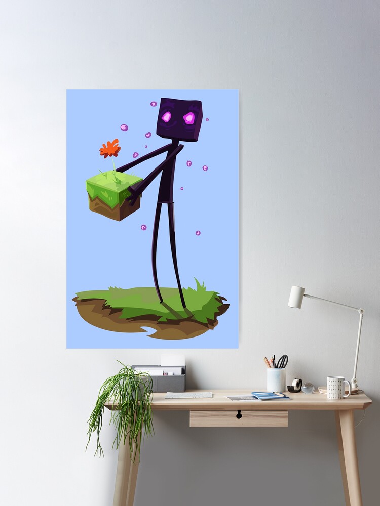 Minecraft Enderman and Creeper Poster for Sale by ddkart