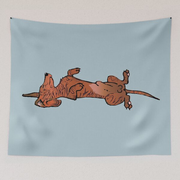 Item preview, Brindle Dachshund Sleeping  designed and sold by EmmyArtkinson .
