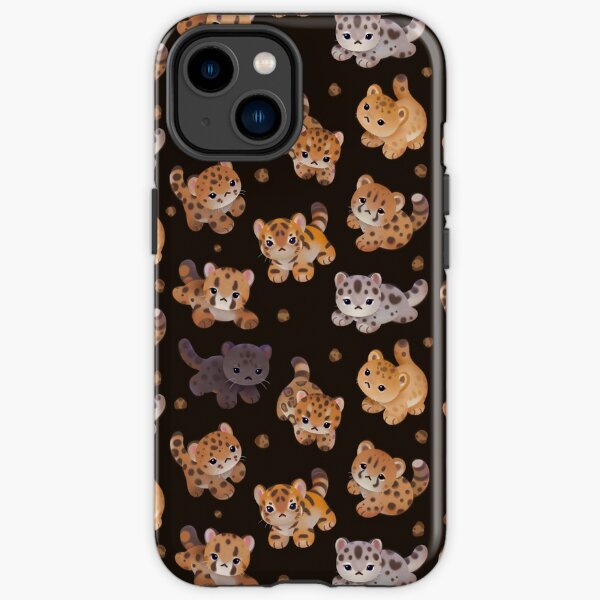 The year of big cat cubs - dark iPhone Tough Case