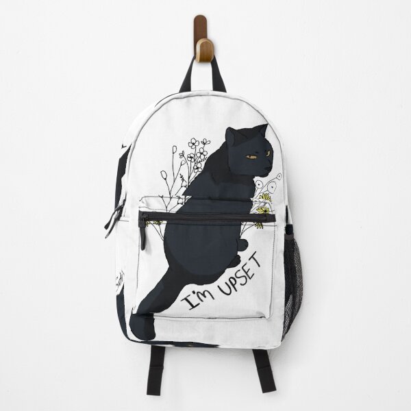 Item preview, Funny black cat with flowers is upset designed and sold by Mayarart.