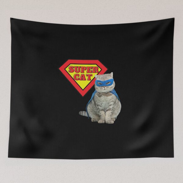 Item preview, super hero cat  designed and sold by SAJAMANIA.