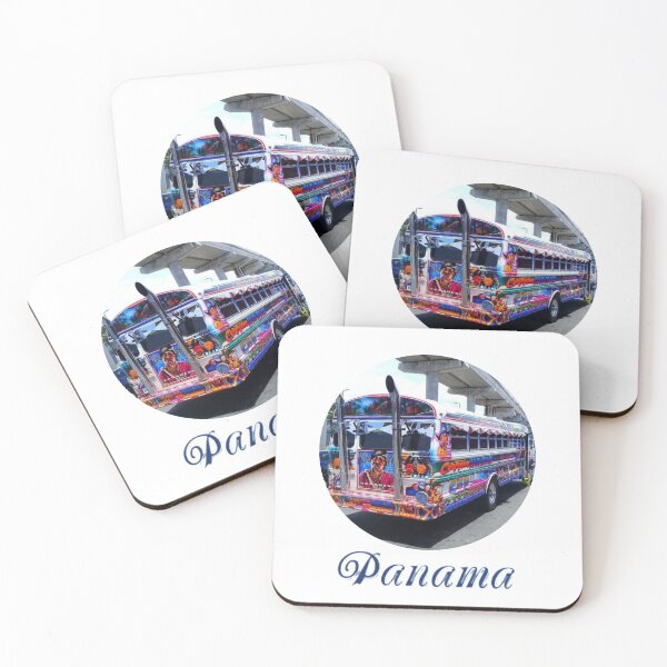 Item preview, Diabolos Rojos buss in Panama Red Devil Style Art Panamanian Buses in Panama City designed and sold by best-of-panama.