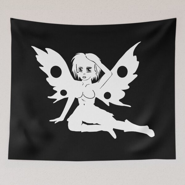 Item preview, Elf silhouette sitting, fantasy designs children's room designed and sold by Kirei-Lily.
