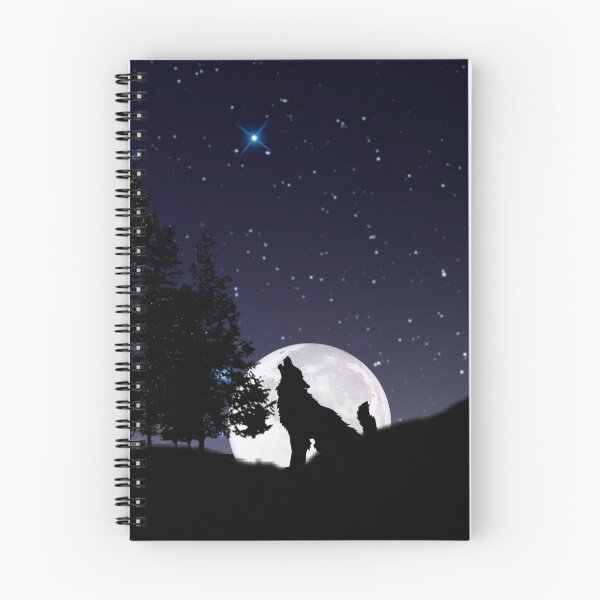 Item preview, Wolf in the dark with moonlight  designed and sold by Aboudkhader0.
