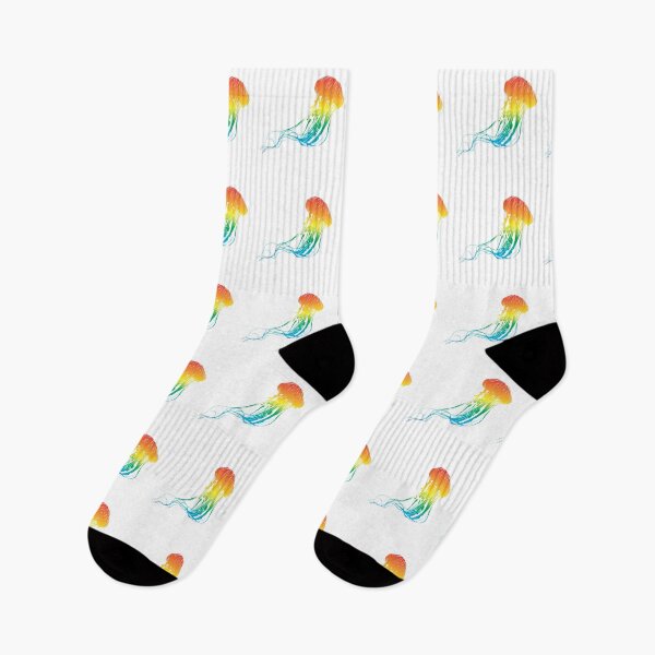 Item preview, Jellyfish Art with Rainbow Colors designed and sold by Ilustra  Ideia.