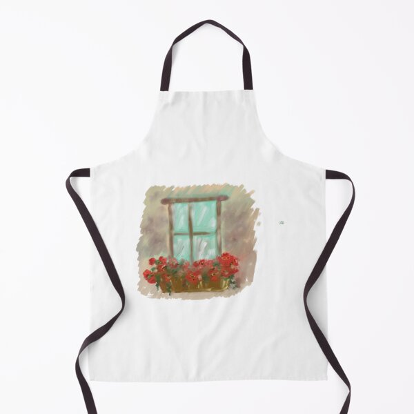 Item preview, Red flower window box designed and sold by jenns-art.