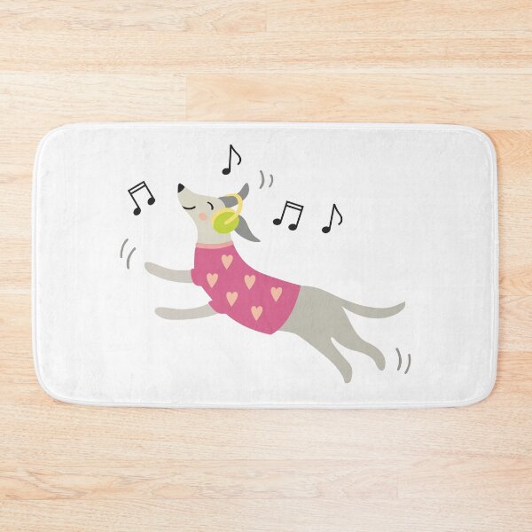 Item preview, Music lover dancing dog with headphones  designed and sold by Darina Gulbina.