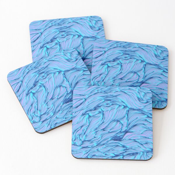 Item preview, Beautiful blue water ocean lines pattern designed and sold by Jelisandie.