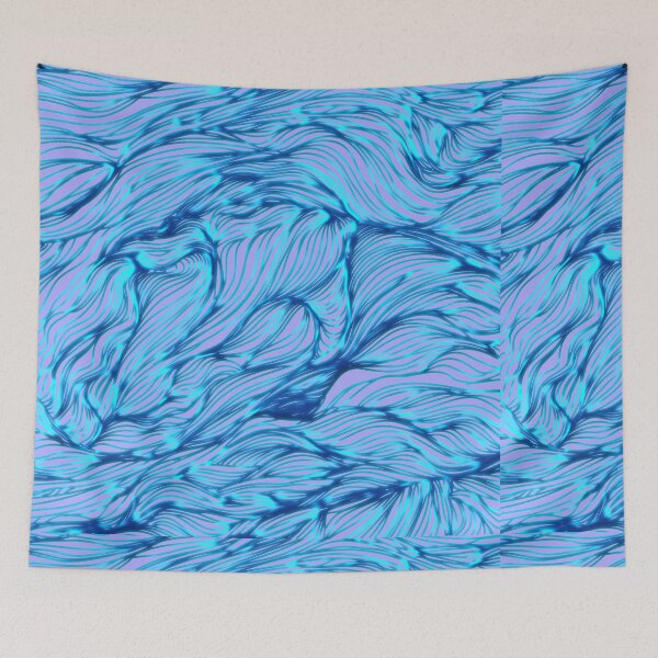 Item preview, Beautiful blue water ocean lines pattern designed and sold by Jelisandie.