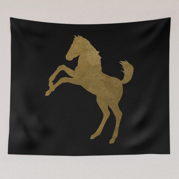 Item preview, Golden Mustang Horse designed and sold by SoccaTamam.