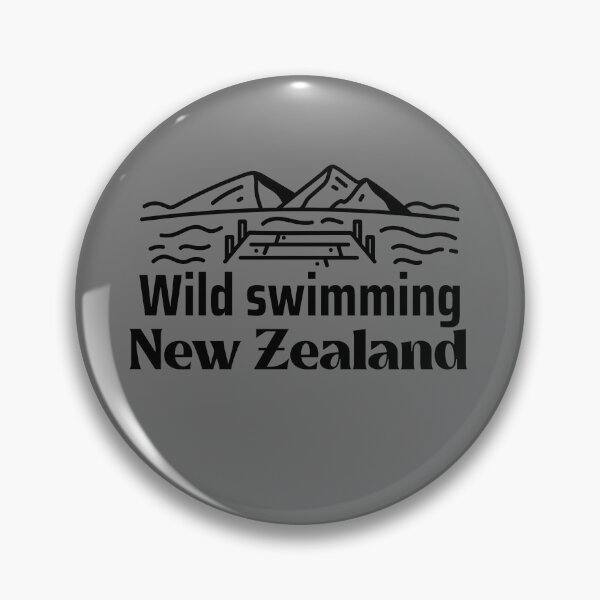 Item preview, Wild Swimming New Zealand - Black Text  - Wild Swimming Tees designed and sold by WildSwimming.