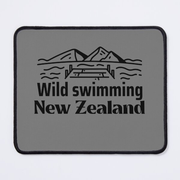 Item preview, Wild Swimming New Zealand - Black Text  - Wild Swimming Tees designed and sold by WildSwimming.
