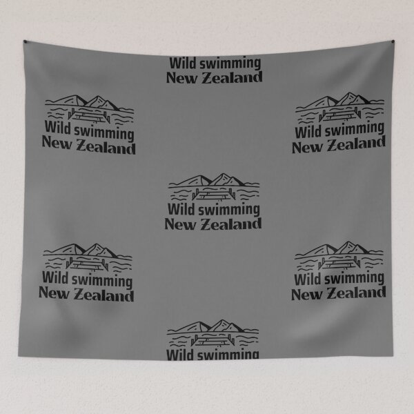Item preview, Wild Swimming New Zealand - Black Text  - Wild Swimming Tees designed and sold by WildSwimming.