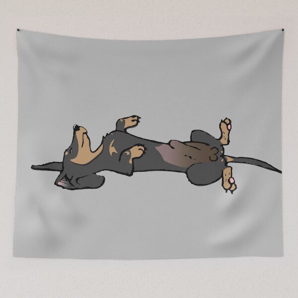 Item preview, Black and Tan Dachshund Sleeping  designed and sold by EmmyArtkinson .