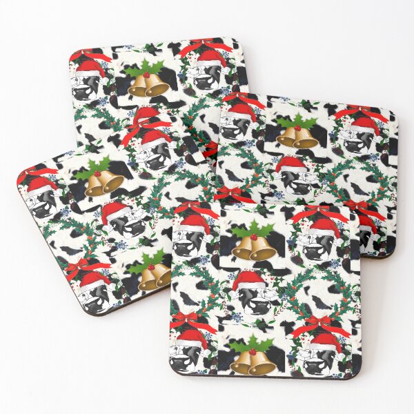 Item preview, Cow,Christmas,santa,bells pattern designed and sold by MariaMarinova.