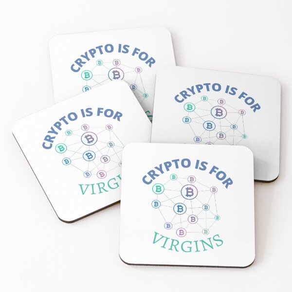 Item preview, Crypto Is For Virgins Blue Green Bitcoin Network designed and sold by Web CreationsNL.