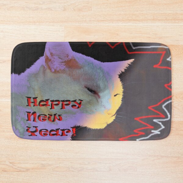 Item preview, Cat new year greeting designed and sold by B. Randi Bailey.