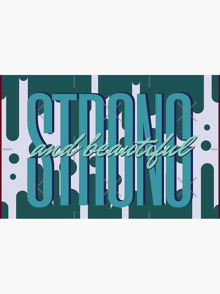 Thumbnail 2 of 2, Laptop Sleeve, Strong and Beautiful in Teal-Blue/Green designed and sold by DesignsbyEH.