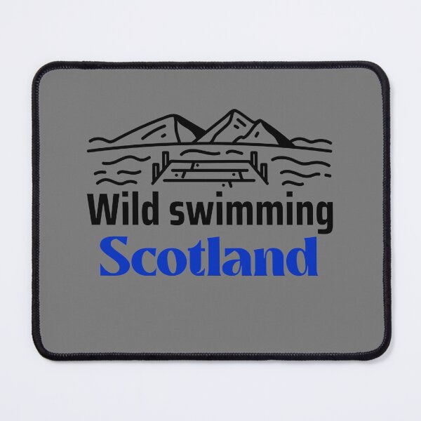 Item preview, Wild Swimming Scotland - Blue text  - Wild Swimming Tees designed and sold by WildSwimming.