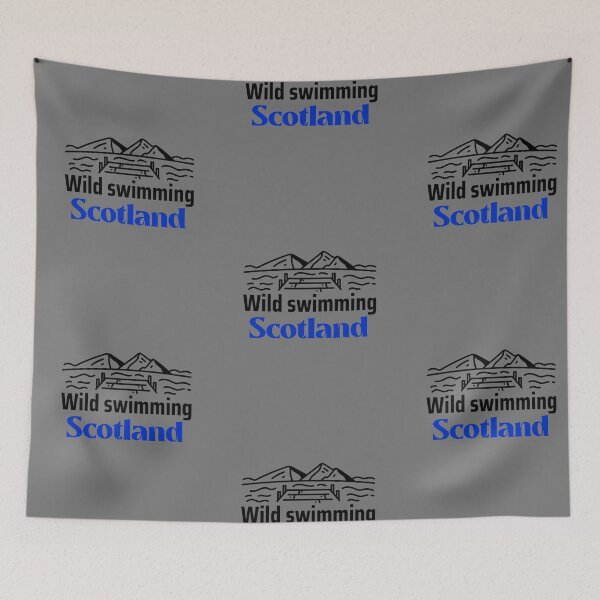Item preview, Wild Swimming Scotland - Blue text  - Wild Swimming Tees designed and sold by WildSwimming.