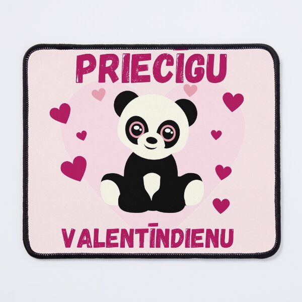 Item preview, Latviski Priecīgu valentīndienu - Panda designed and sold by LukjanovArt.