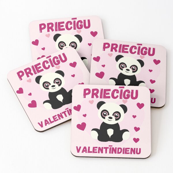 Item preview, Latviski Priecīgu valentīndienu - Panda designed and sold by LukjanovArt.