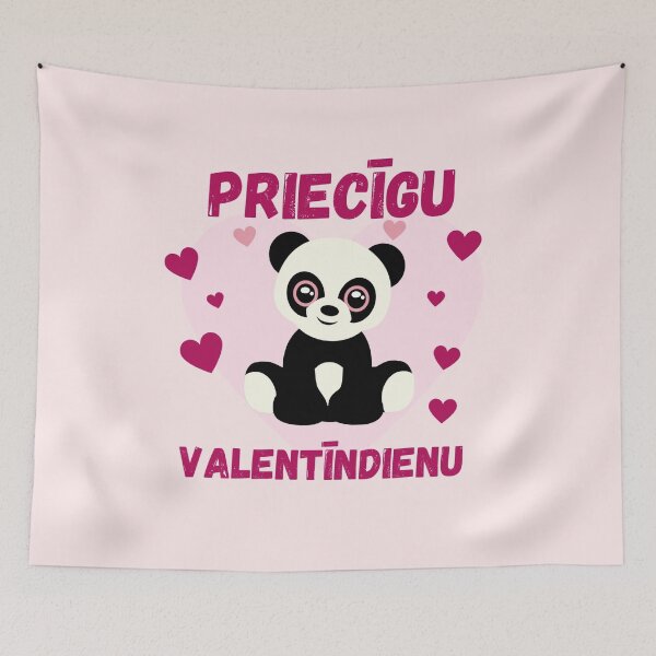 Item preview, Latviski Priecīgu valentīndienu - Panda designed and sold by LukjanovArt.