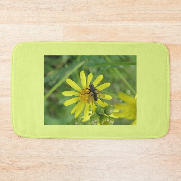 Item preview, Funky Fly on a Yellow Flower Macro Photograph designed and sold by naturegallery.
