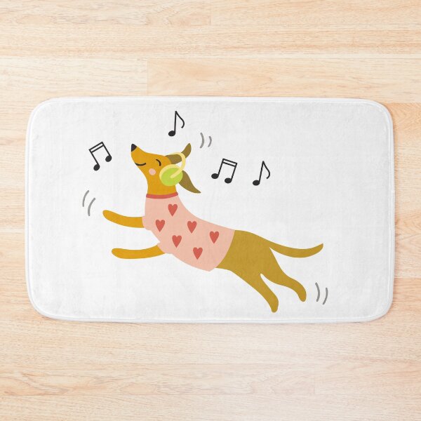 Item preview, Music lover dancing dog with headphones  designed and sold by Darina Gulbina.