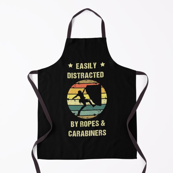 Item preview, Easily Distracted By Ropes & Carabiners Funny Rock Climbing T-Shirt designed and sold by midodesign20.
