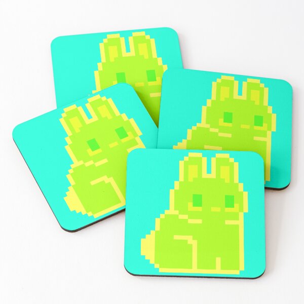 Item preview, Bright Green Pixel Bunny designed and sold by rin3d .