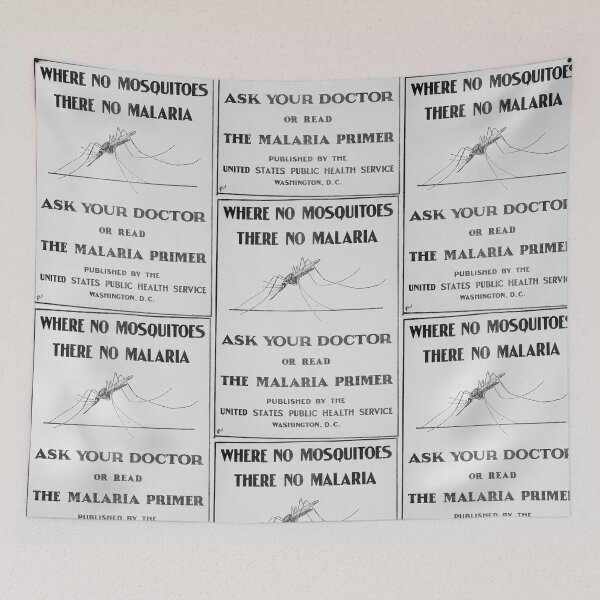 Item preview, Vintage Misquito and Malaria Treatment Poster designed and sold by VPH-merch.