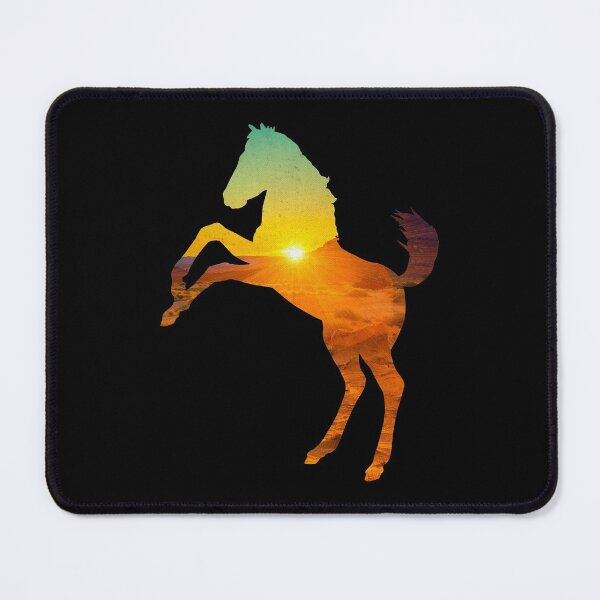 Item preview, Mustang Horse with Sunset designed and sold by SoccaTamam.