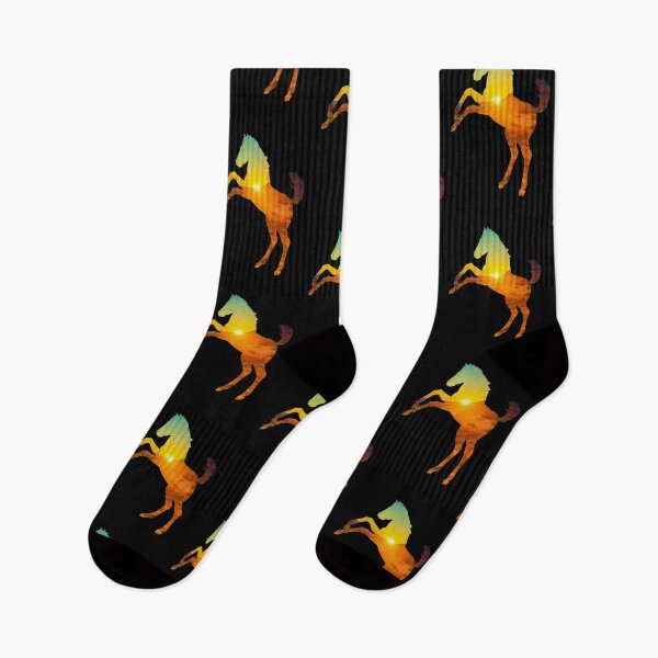 Item preview, Mustang Horse with Sunset designed and sold by SoccaTamam.