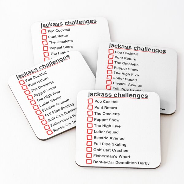 Item preview, Jackass Challenges - 10 challenges checklist  and other products   designed and sold by MasCtrl.