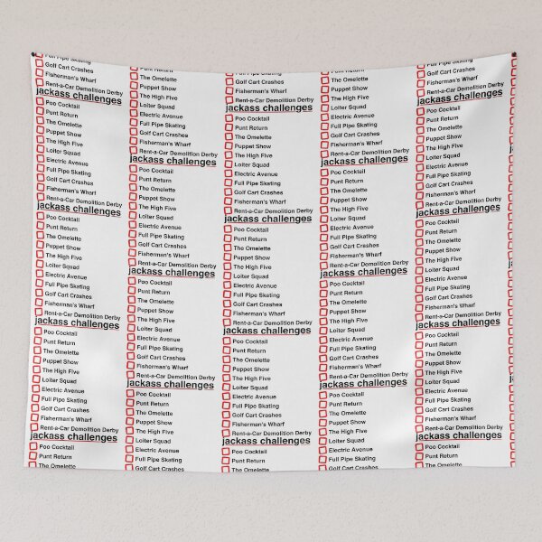 Item preview, Jackass Challenges - 10 challenges checklist  and other products   designed and sold by MasCtrl.