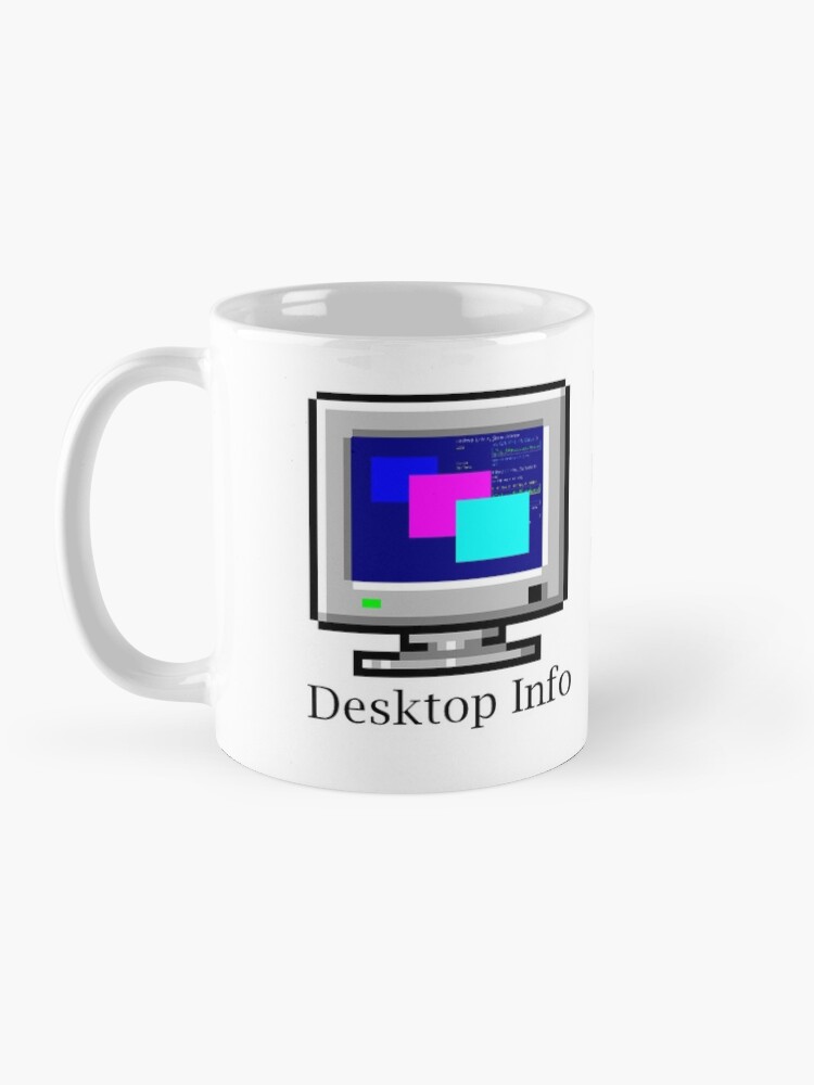 Thumbnail 3 of 6, Coffee Mug, Desktop Info designed and sold by GlennDelahoy.
